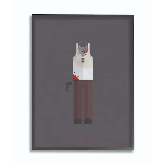 Stupell Industries Die Hard Wall Art in Black Frame